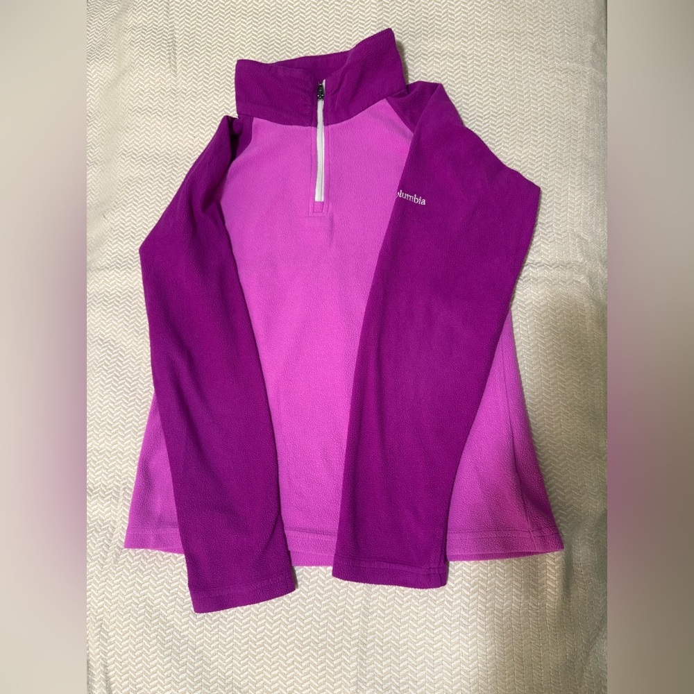 Columbia Fuchsia and Magenta Fleece Pullover